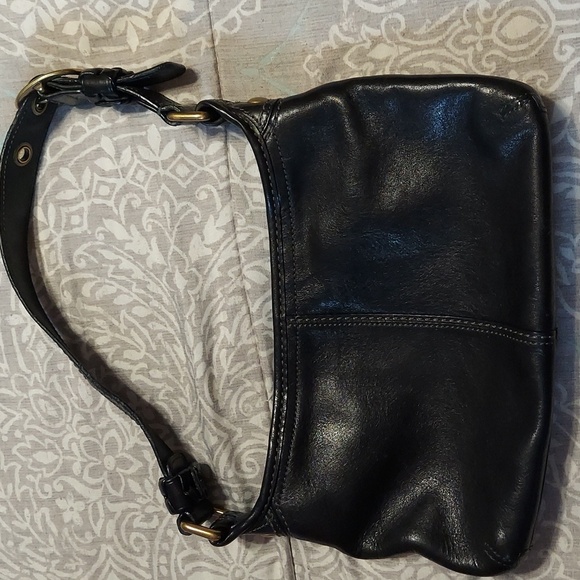 Coach Black real leather bag - Picture 1 of 4